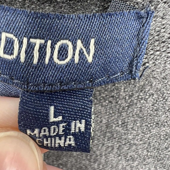 Max Edition Grey Open Front Cardigan Size Large - Picture 3 of 4